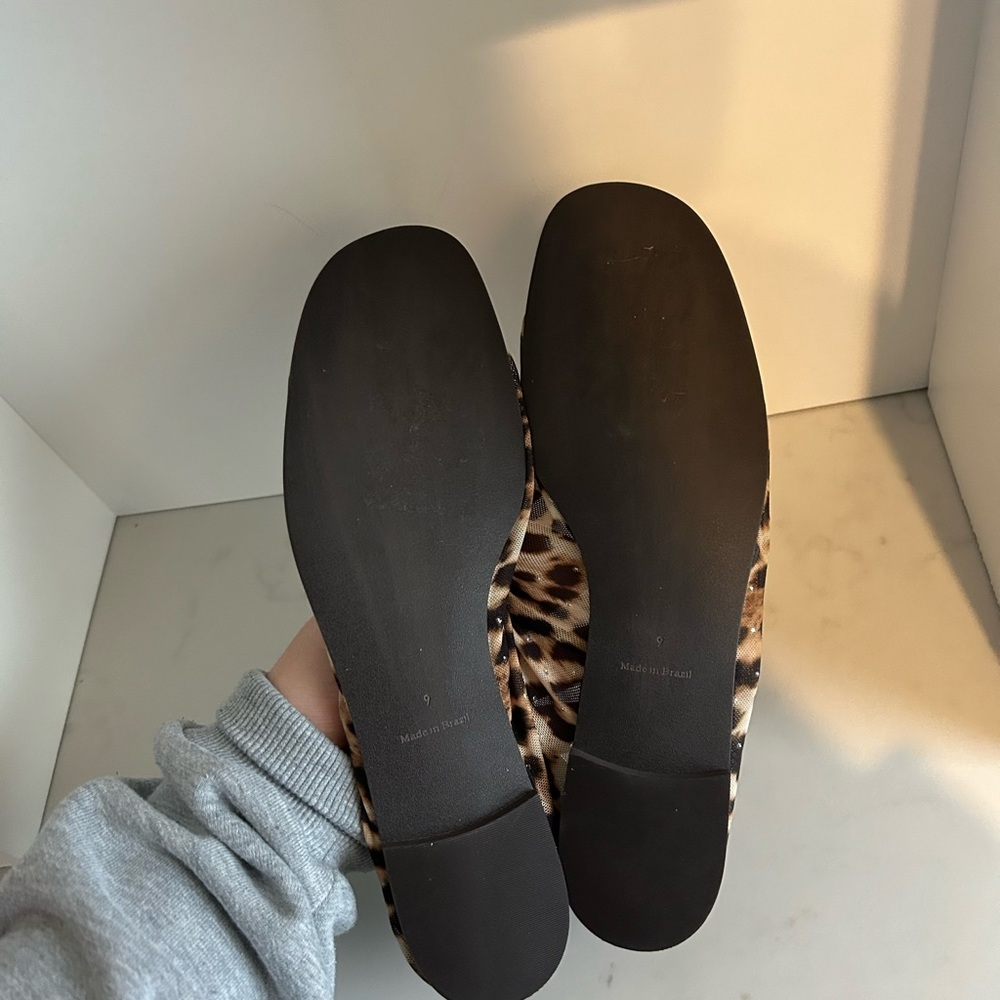 Reformation Marvin Ballet Leopard Flats - Picture 4 of 6